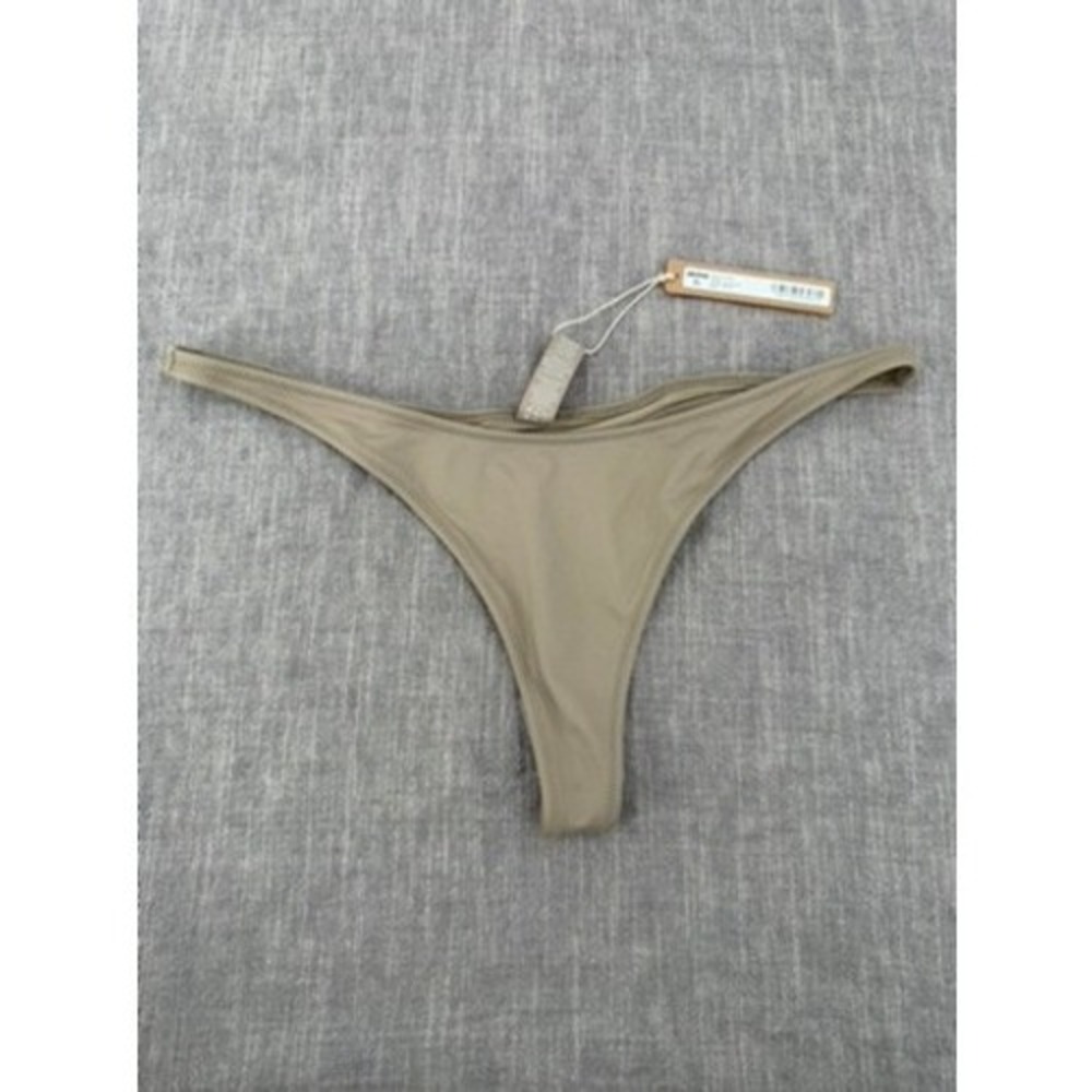 SKIMS Recycled Swim Thong Bikini Bottom Desert Tan Brown Size S Small NWT